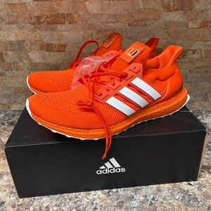 Adidas UltraBoost 1.0 DNA University Miami Hurricanes Orange FY5812 Size 15